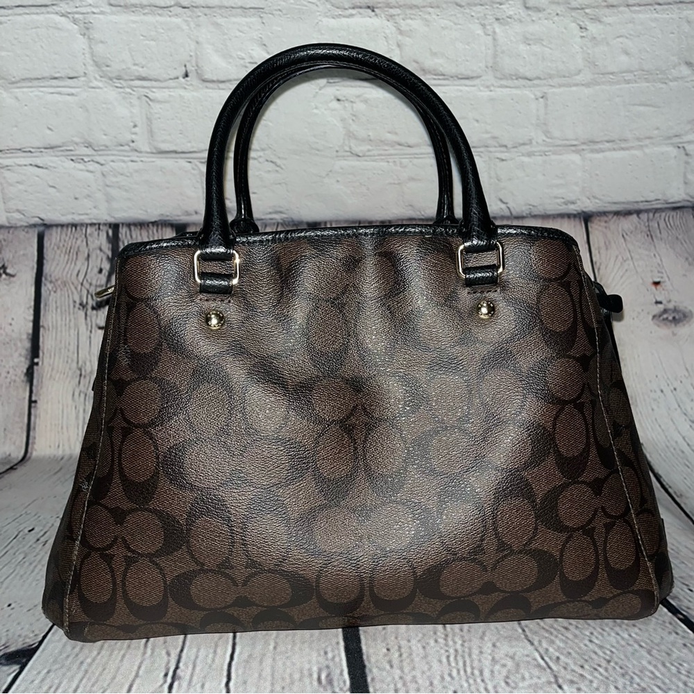 Vintage Y2K Coach Margot Signature Carryall Satchel Crossbody Handbag - Picture 6 of 17